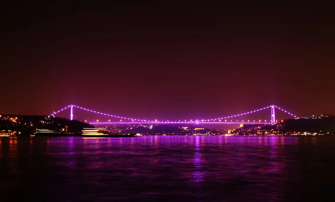 Bosphorus Bridge night