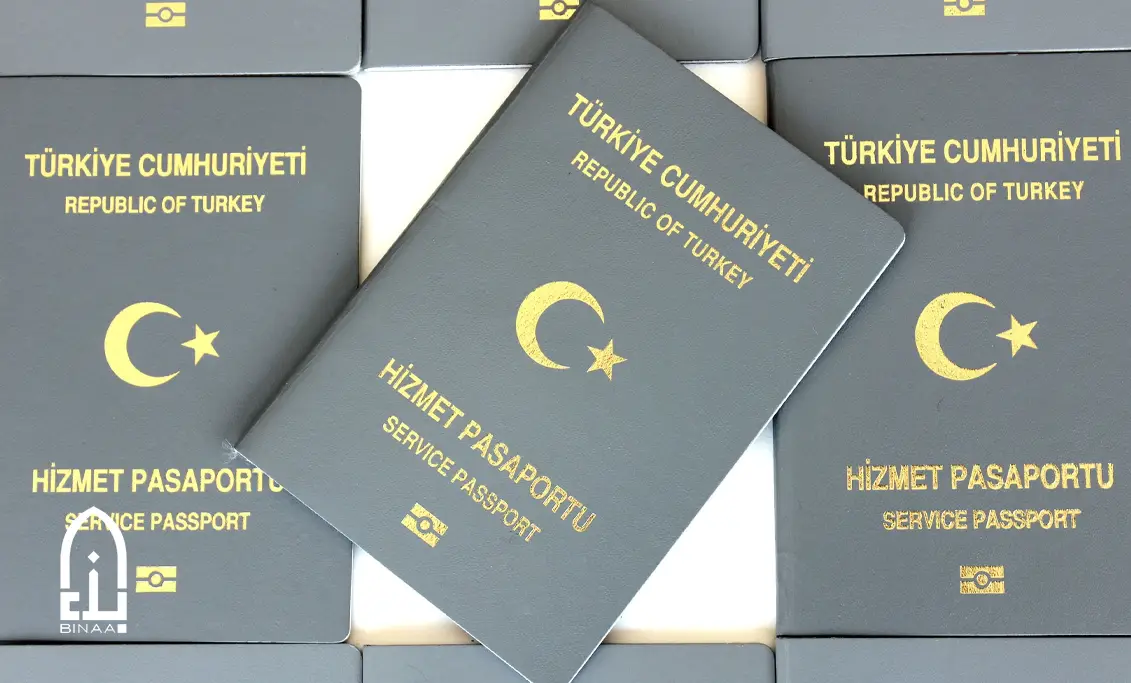 grey Turkish passport